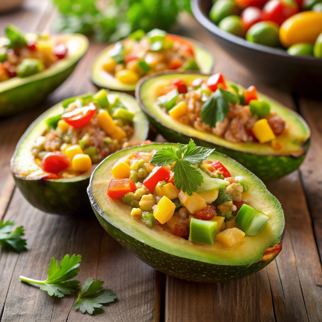 jamaican finger foods-avocado-boats