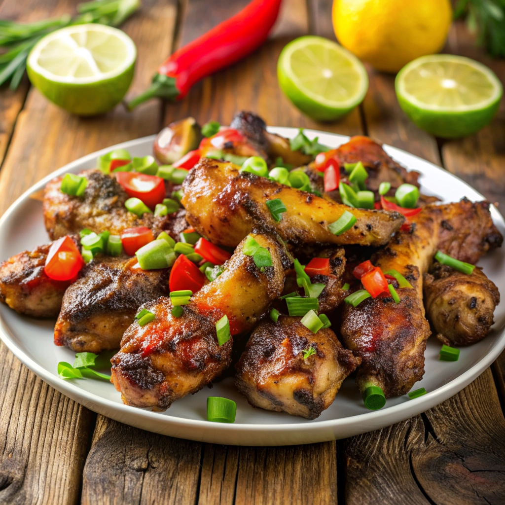 Jamaican finger foods Jerk Chicken Wings