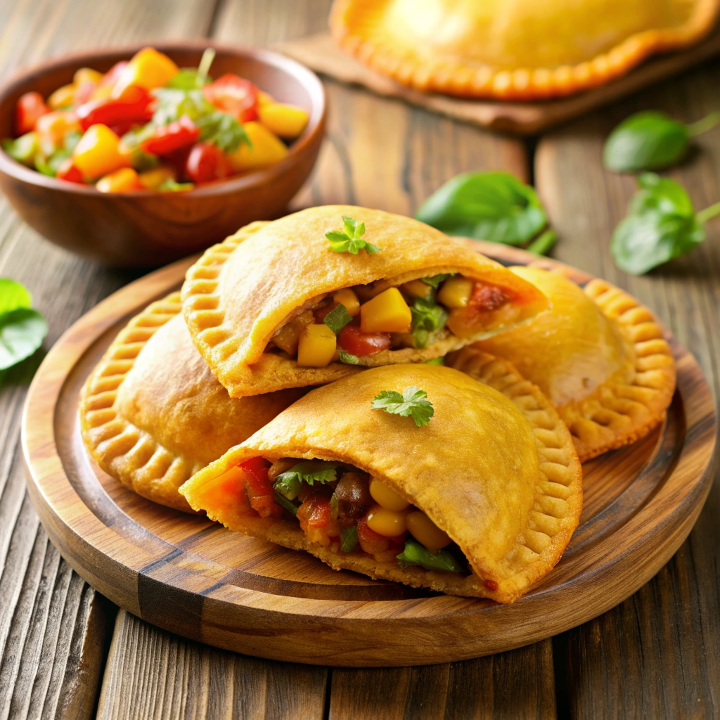 Jamaican finger foods Patties with Veggie Filling