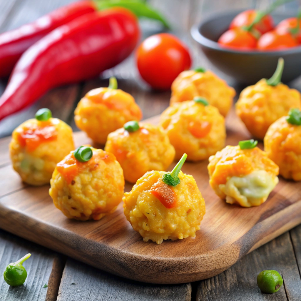 Jamaican finger foods Scotch Bonnet Cheese Bites