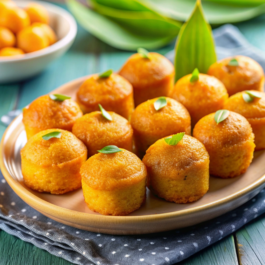 Jamaican finger foods Sweet Potato Pudding Bites