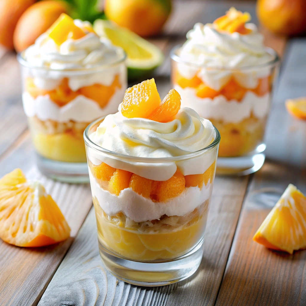 Vegan gluten free Candy Corn Fruit Cups