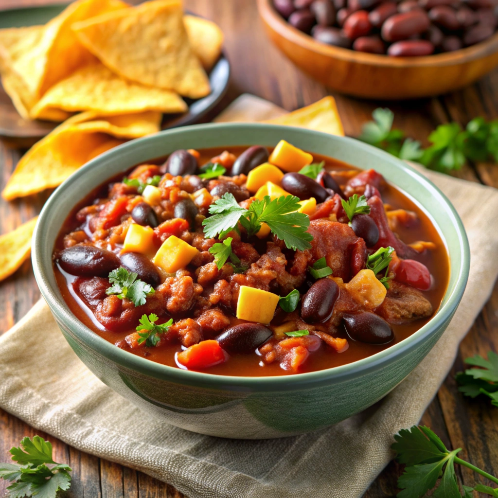 Vegan gluten free chili con carne