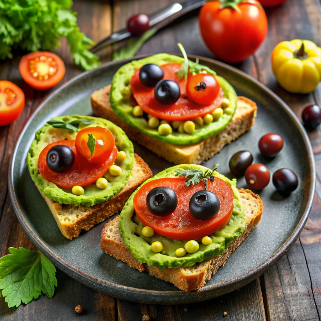 Vegan Gluten free Monster Mash Avocado Toast