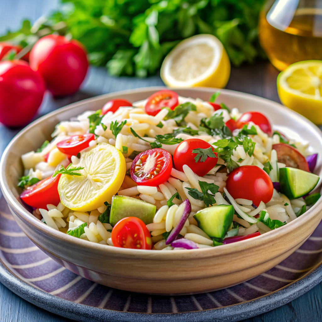 Vegan Gluten Free Greek Food: Greek Orzo Salad