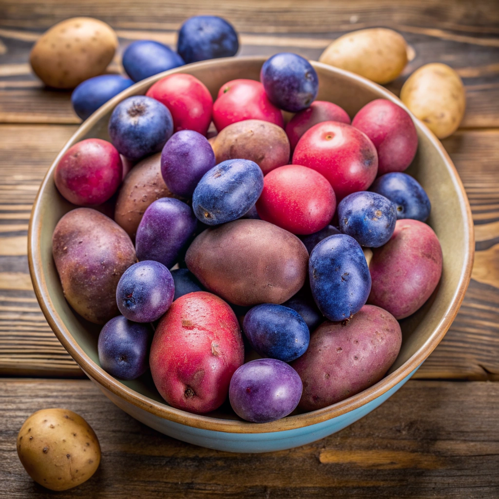 Red Potatoes, Blue Potatoes, and Purple Potatoes