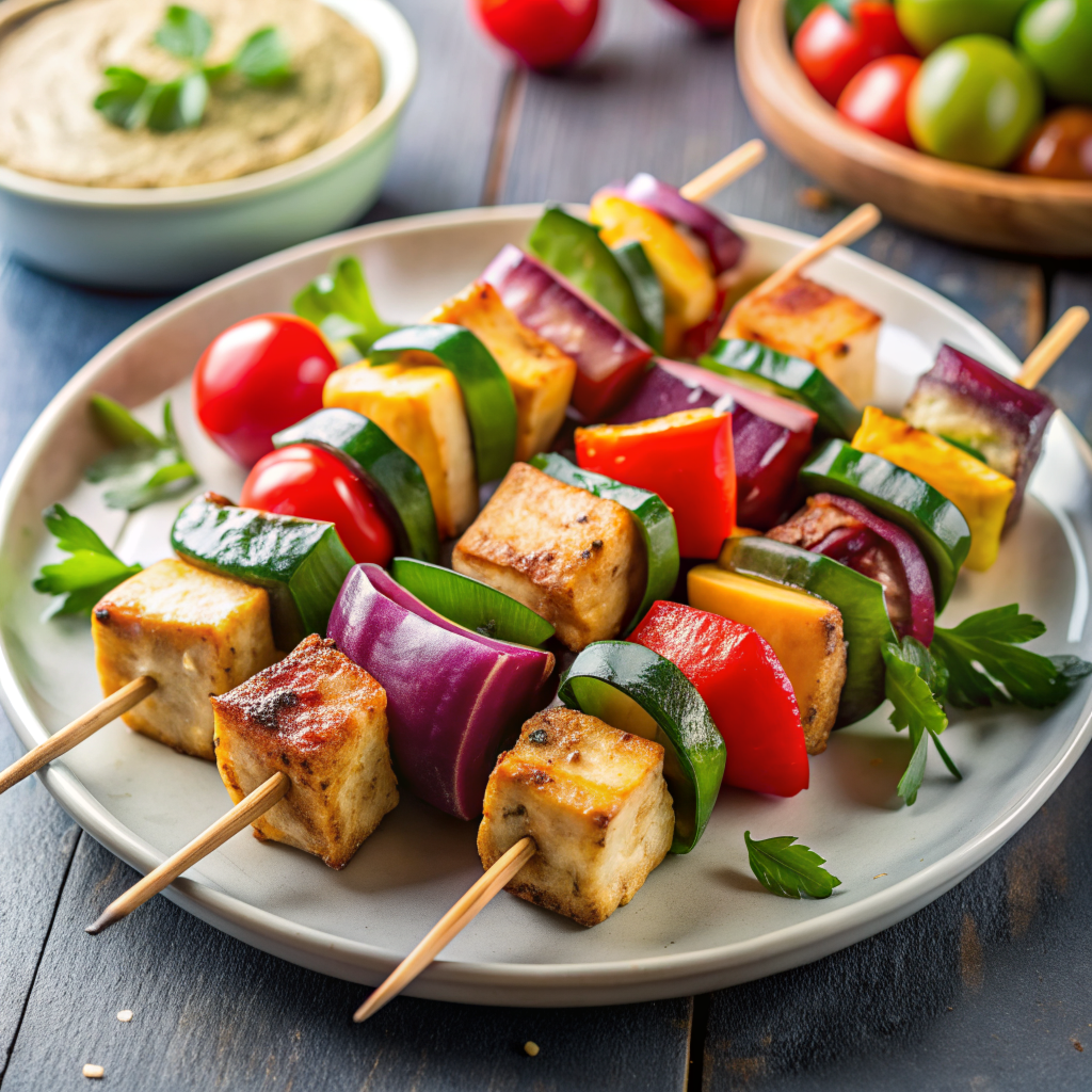 Vegan Souvlaki Skewers