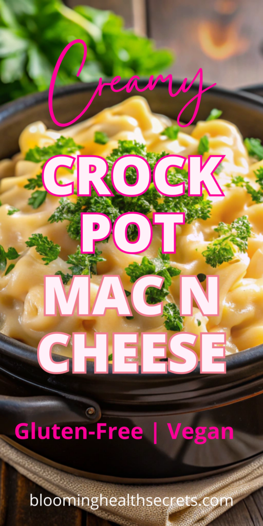 Crock Pot Gluten Free Mac and Cheese (Vegan option)