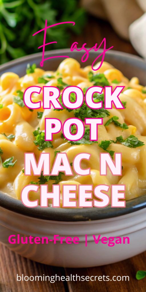 Crock Pot Gluten Free Mac and Cheese (Vegan option)