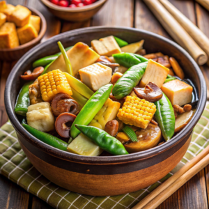 Easy Chinese Claypot Tofu With Mushrooms (Vegan)