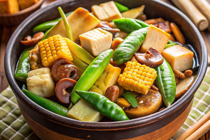 Easy Chinese Claypot Tofu With Mushrooms (Vegan)