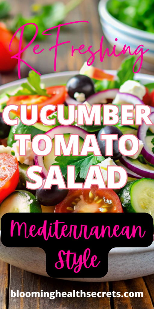 Cucumber Tomato Salad - Mediterranean style