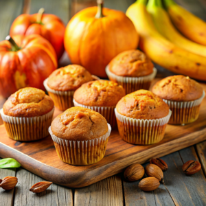 Best Pumpkin Banana Muffins Recipe (Vegan Option)