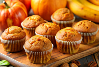 Best Pumpkin Banana Muffins Recipe (Vegan Option)