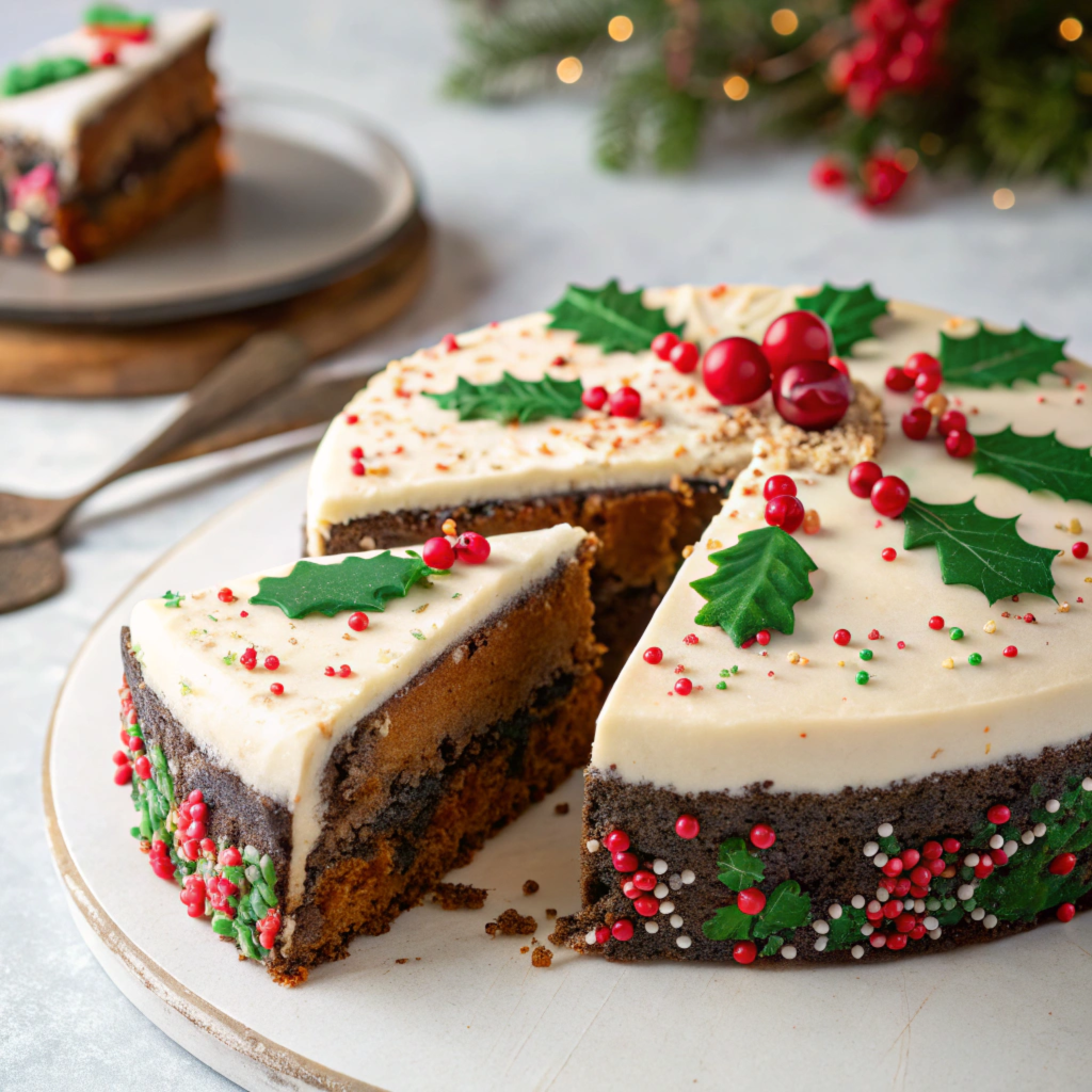 Best Vegan Christmas Cake Recipe | Gluten-Free Option
