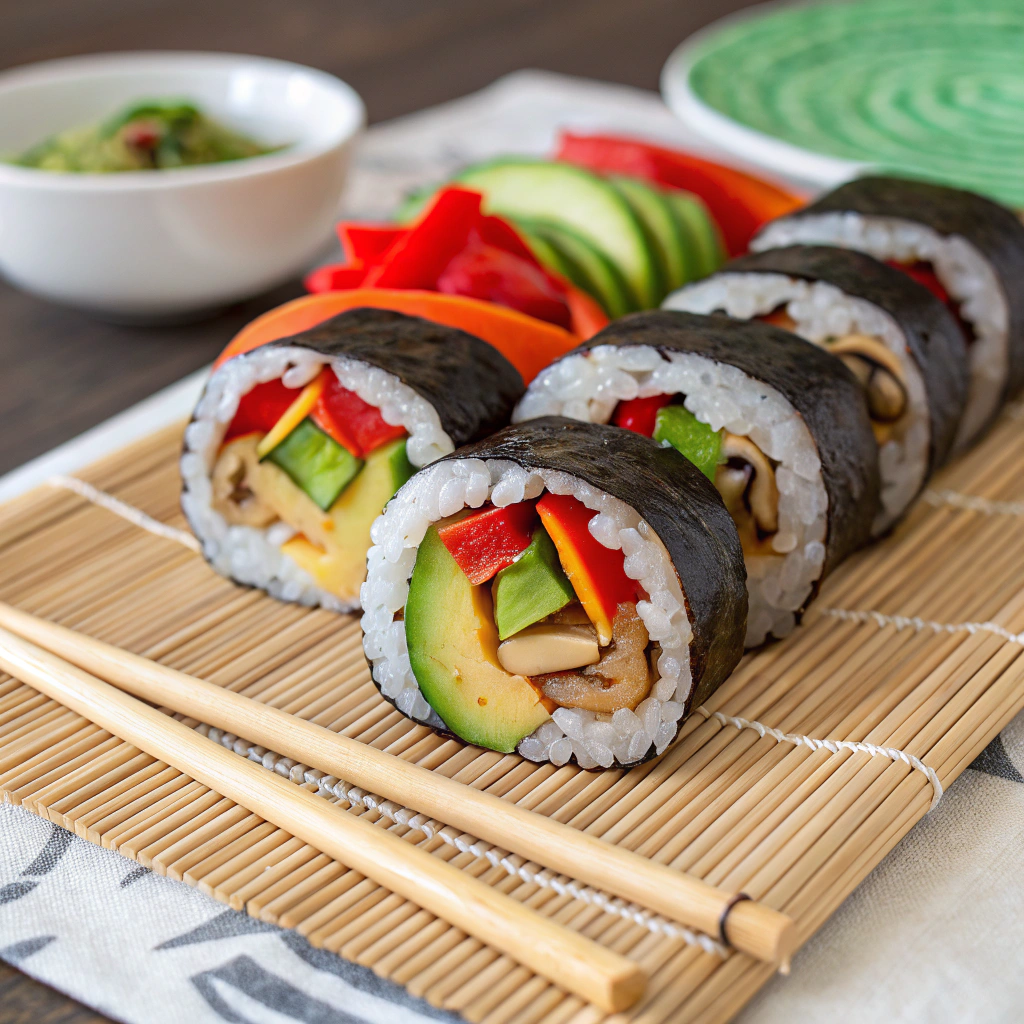 vegetarian sushi rolls