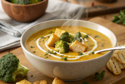 Vegan Broccoli Cheddar Soup