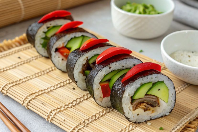 Vegan sushi rolls