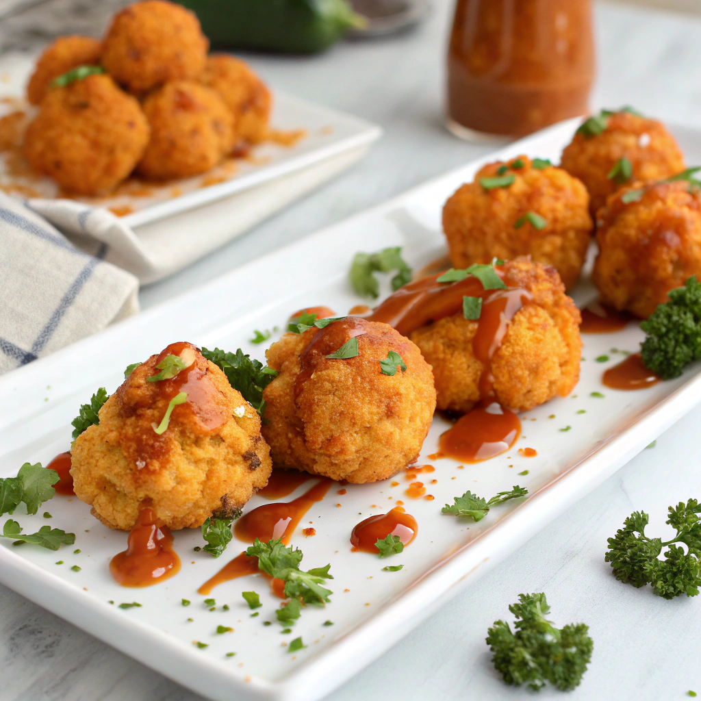 Baked Crispy Cauliflower Bites (Vegan Buffalo Recipe)