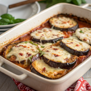 Keto Eggplant Parmesan Recipe (Low-Carb, Vegan)