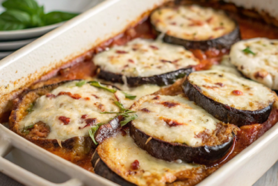 Keto Eggplant Parmesan Recipe (Low-Carb, Vegan)