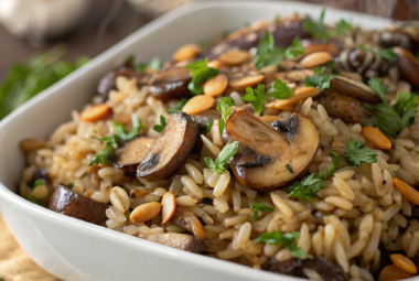 Wild Rice And Mushroom Pilaf - Easy Vegan Recipe