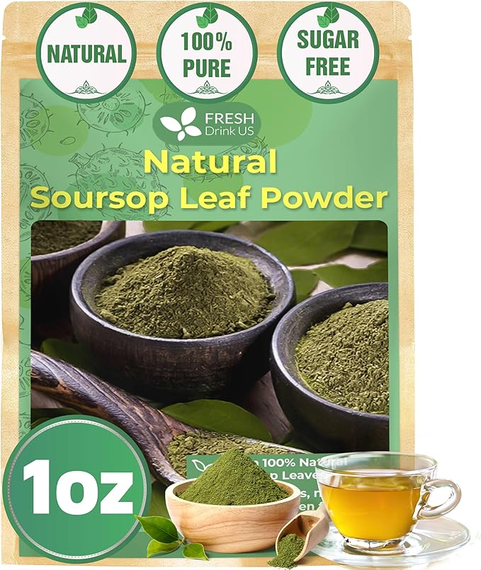 Natural soursop leaf powder