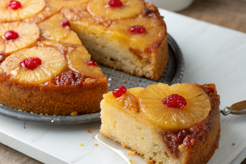 Pineapple Upside Down Cake with Cake Mix