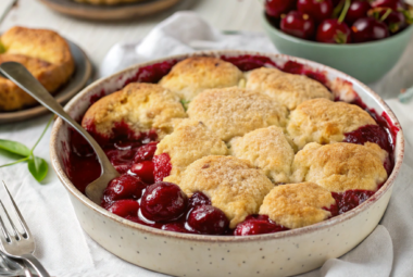 Easy Cherry Cobbler Recipe with Cake Mix