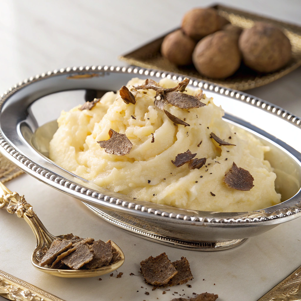 Transfer the mashed potato onto a beautiful serving plate.