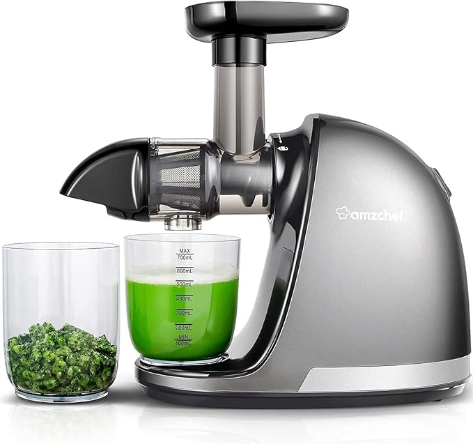 Masticating Juicer Machines, AMZCHEF Slow Cold Press Juicer with Reverse Function