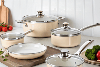 Ceramic non stick pan for healthier cooking