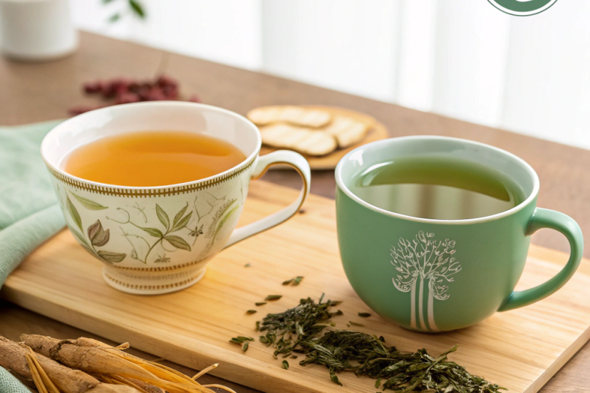 ginseng tea vs green tea