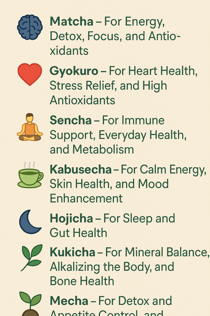 Health benefits of Japanese green tea