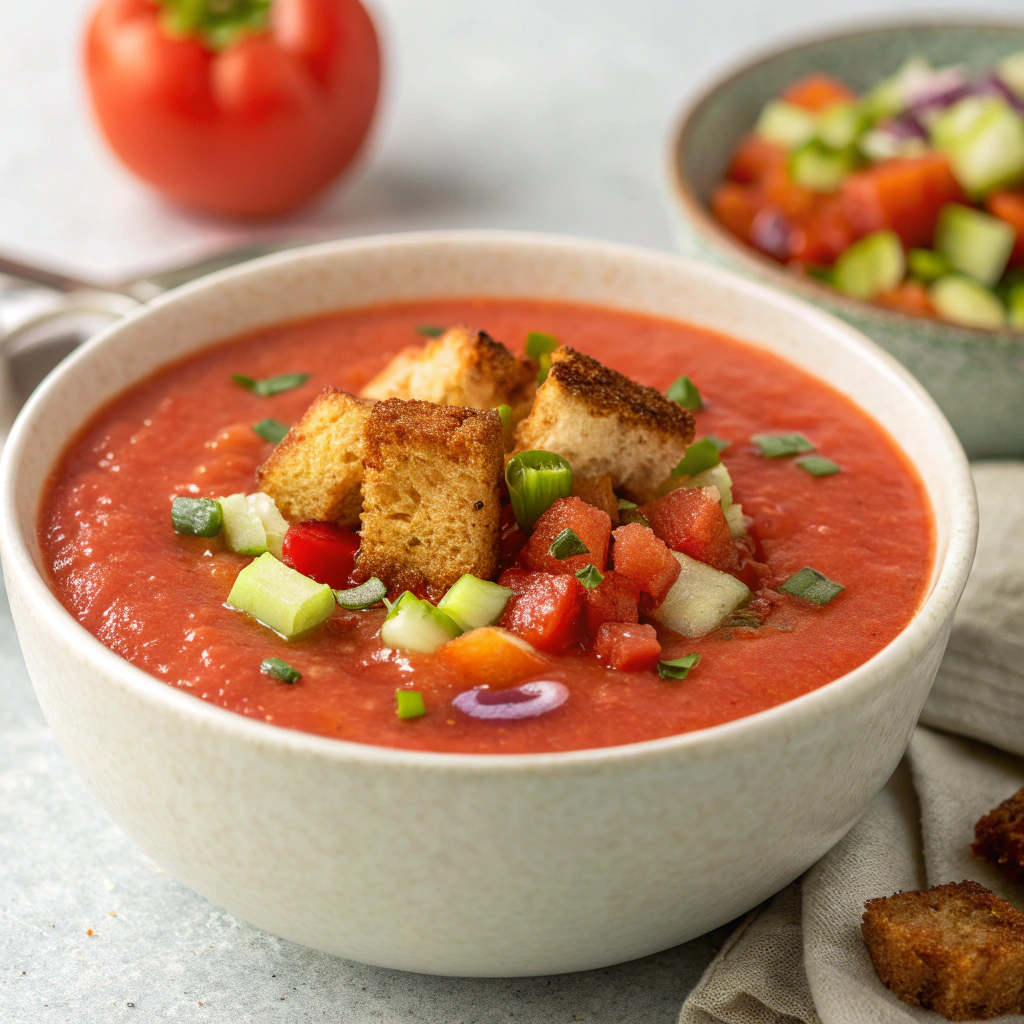 Mediterranean diet lunch ideas: Spanish Gazpacho