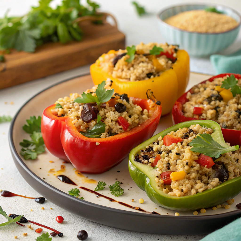Stuffed Bell Peppers with Quinoa