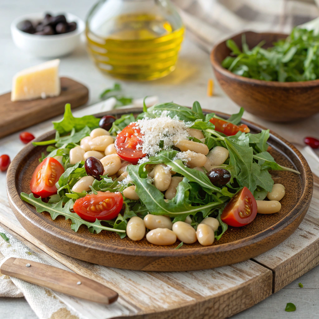 Mediterranean diet lunch ideas: Italian White Bean & Arugula Salad