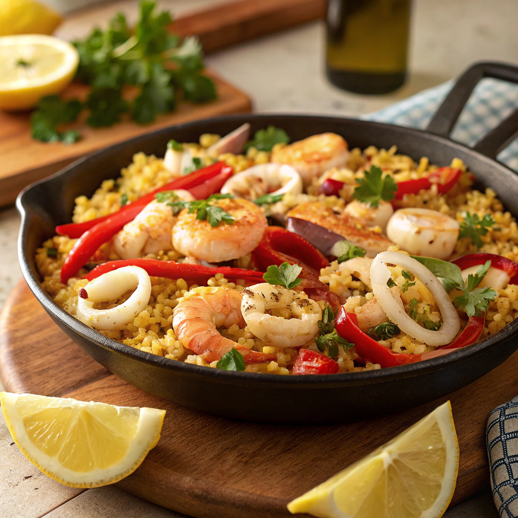 Cauliflower Rice Paella