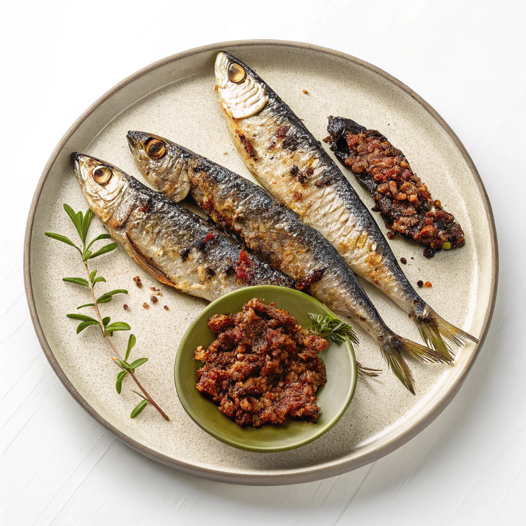 Mediterranean Keto Diet: Grilled Sardines with Olive Tapenade