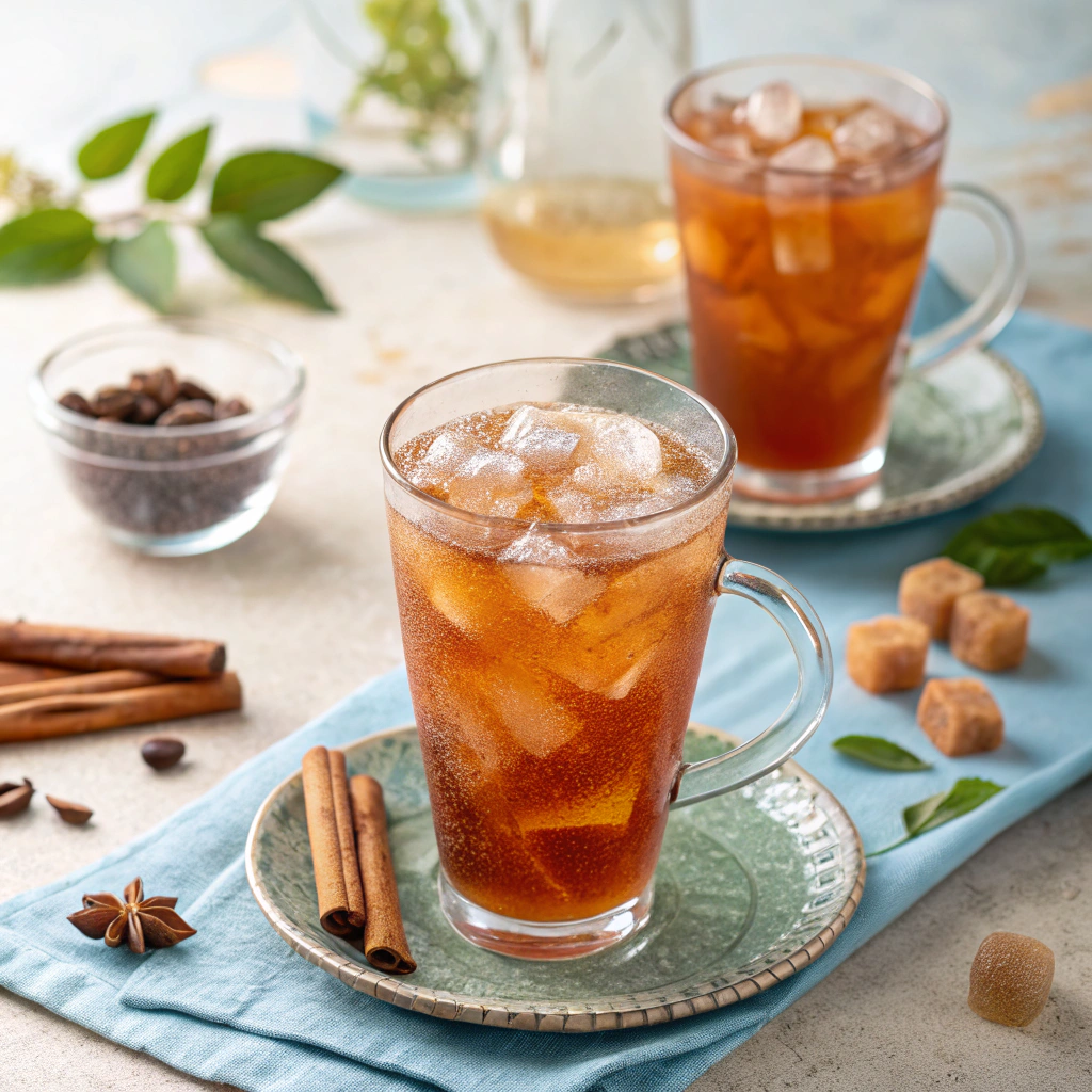 Iced Gingerbread Tea for Summer