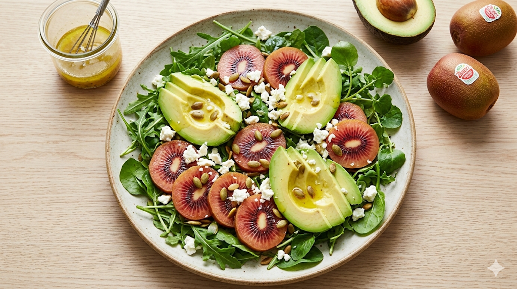 Red Kiwi & Avocado Salad
