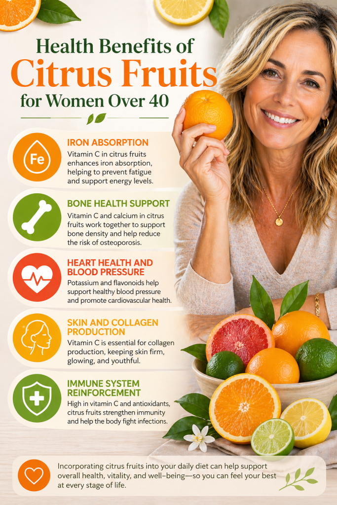 Health Benefits of Citrus Fruits for Women Over 40
