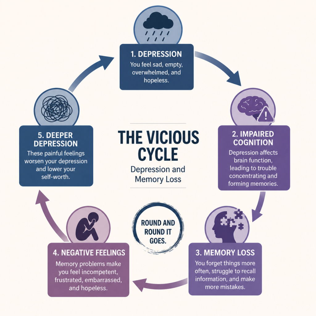 The Vicious Cycle: Depression, Memory Loss, and More Depression